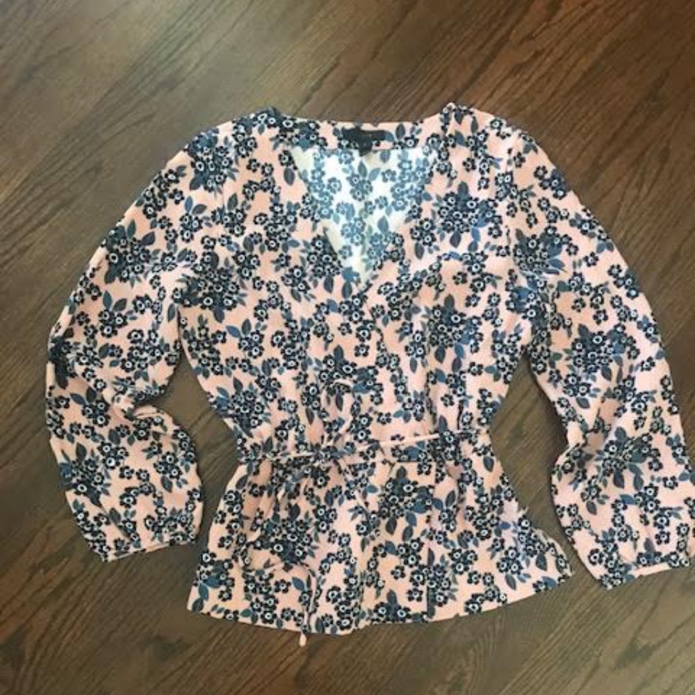J. Crew Wrap Top